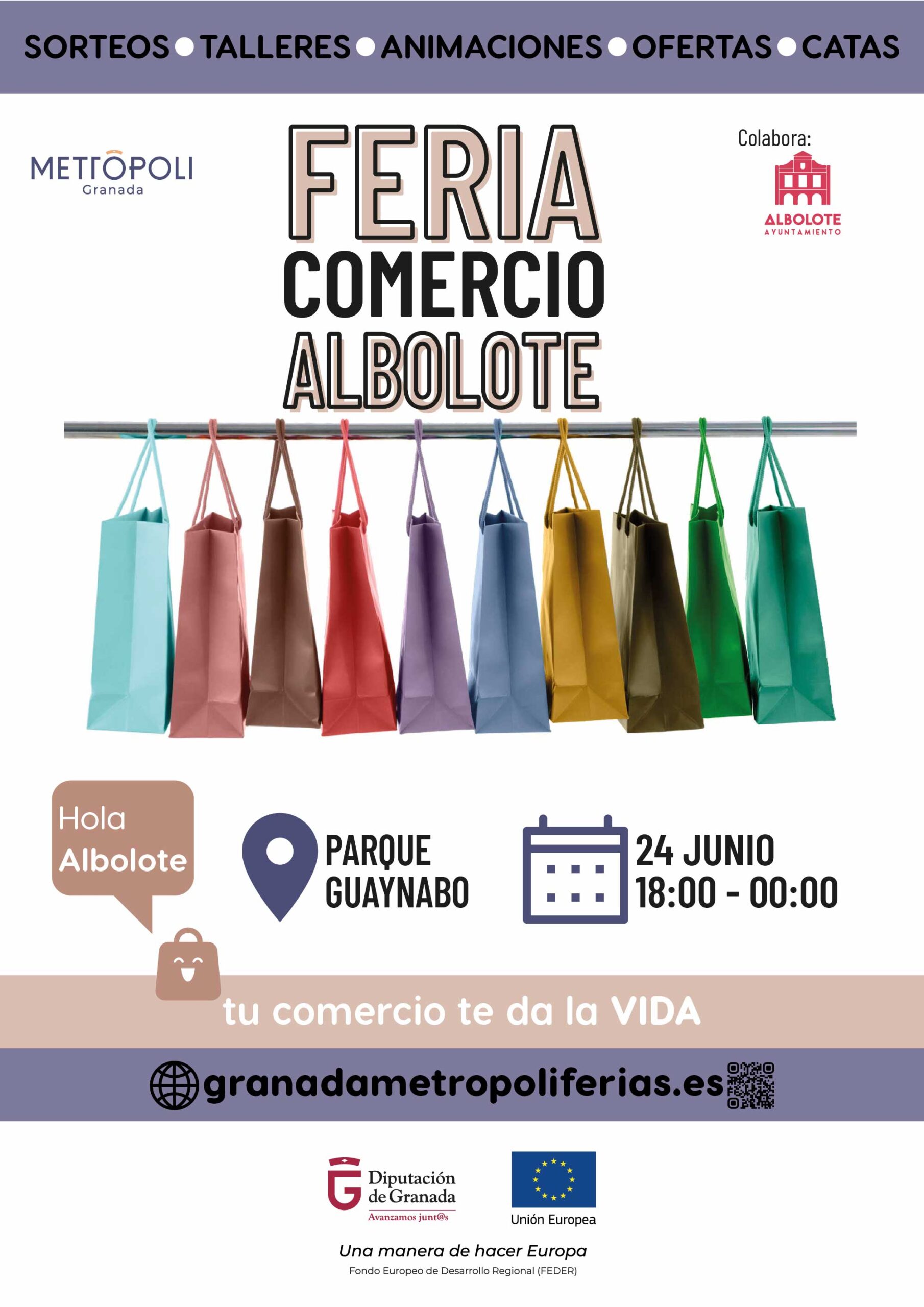 F14 Cartel Feria Comercio Albolote 24 Junio