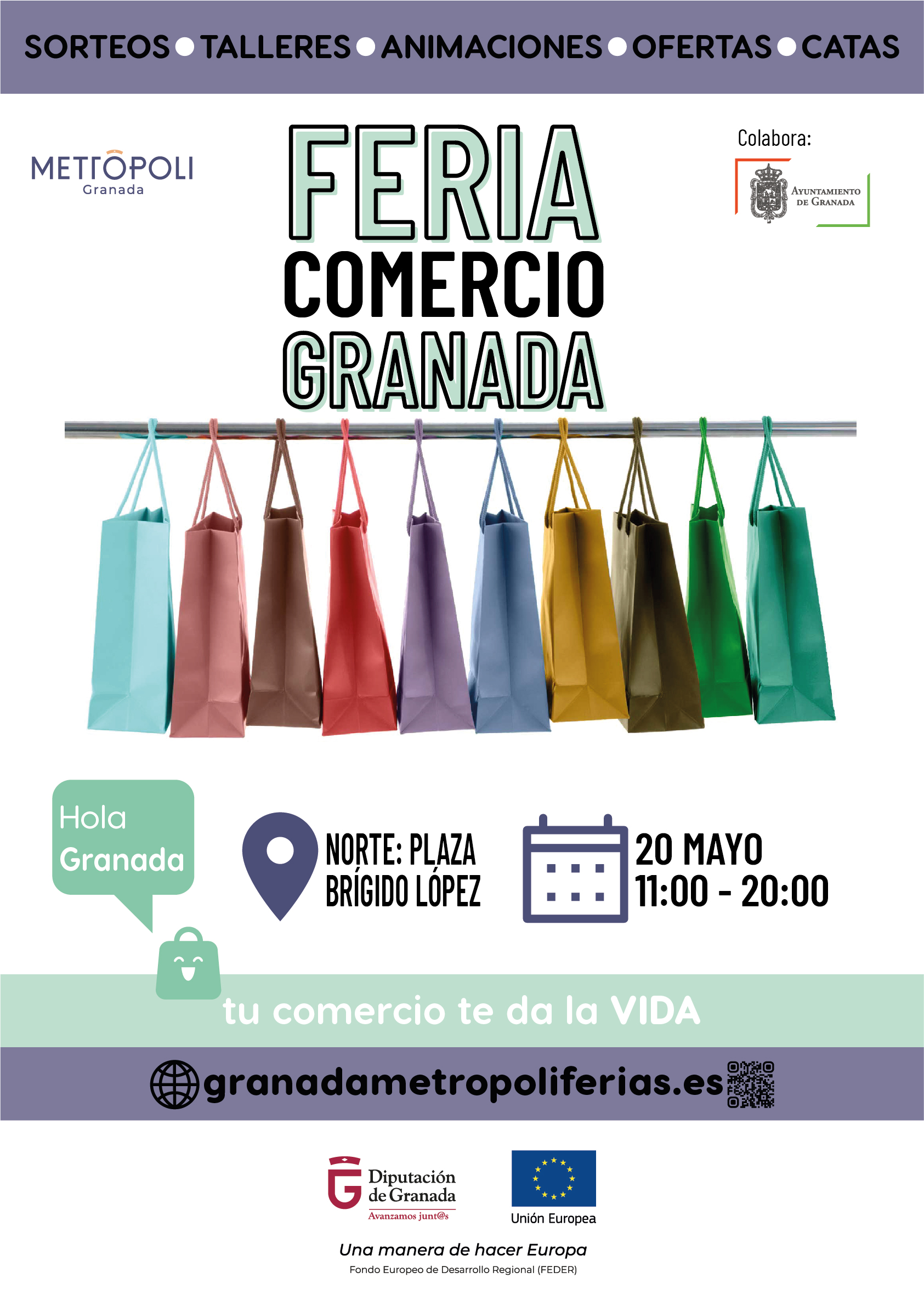 F09 Cartel Feria Comercio Granada Norte 20 mayo