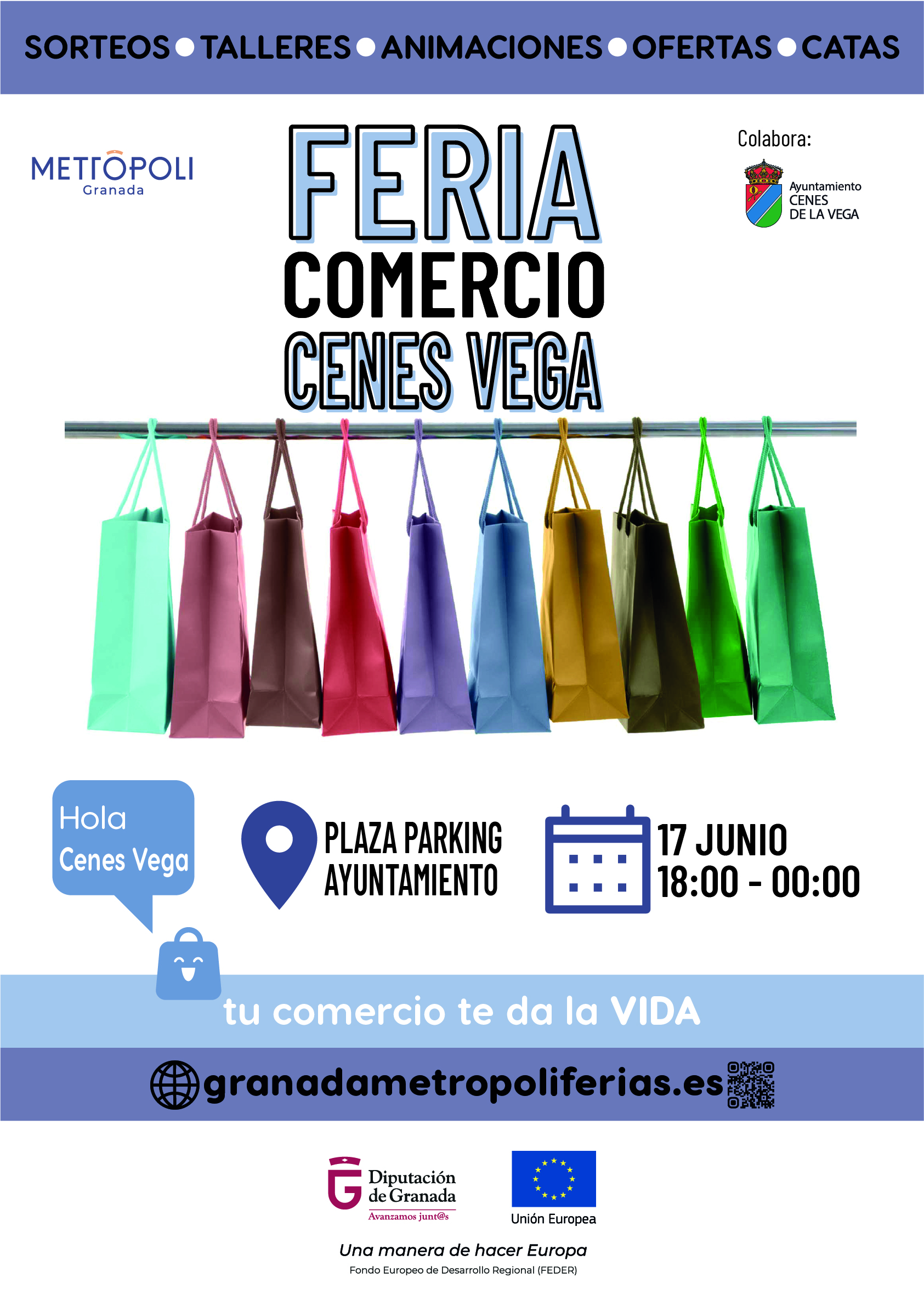F13 Cartel Feria Comercio Cenes Vega 17 Junio