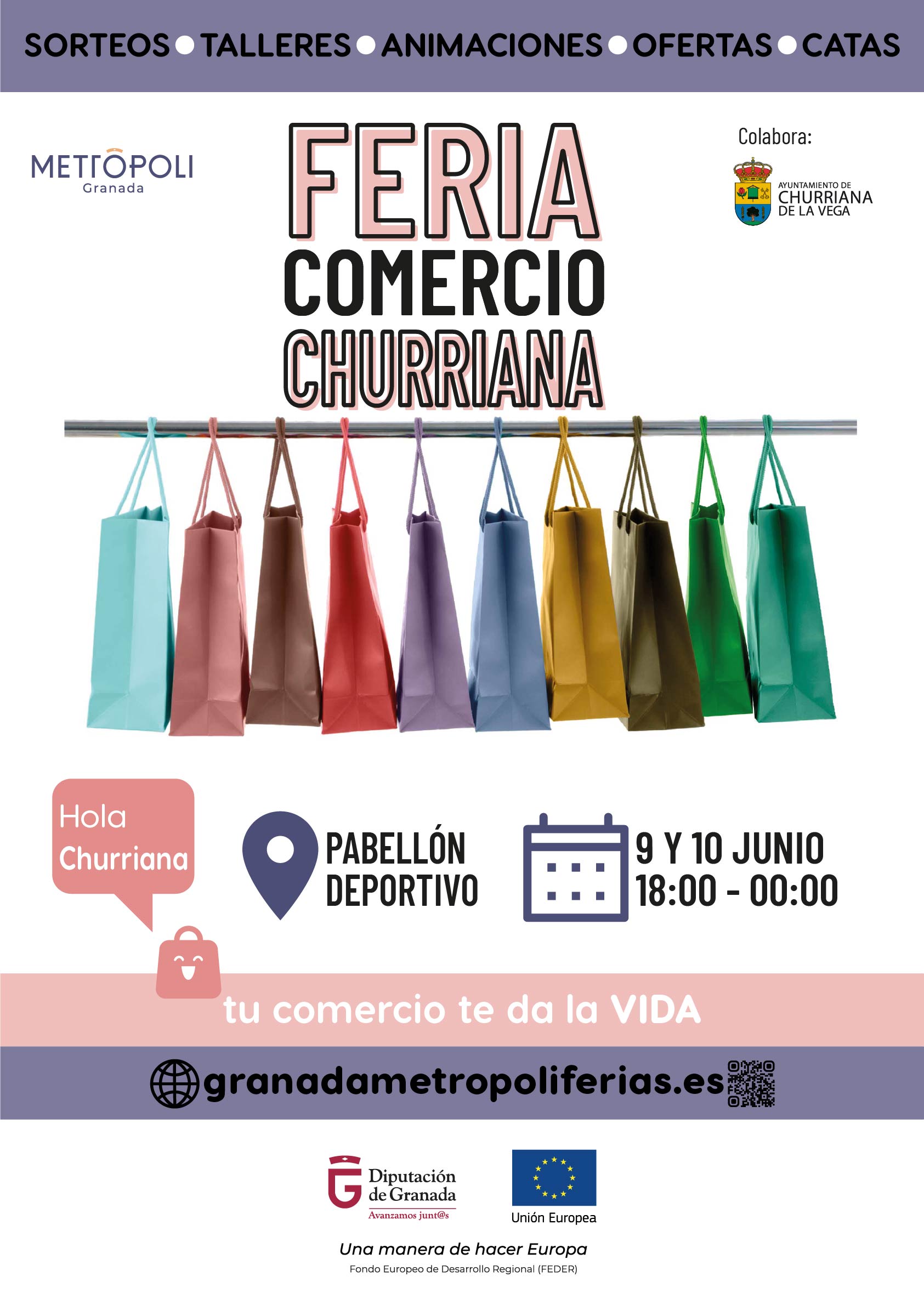 F11 y F12 Cartel Feria Comercio Churriana 09 y 10 Junio