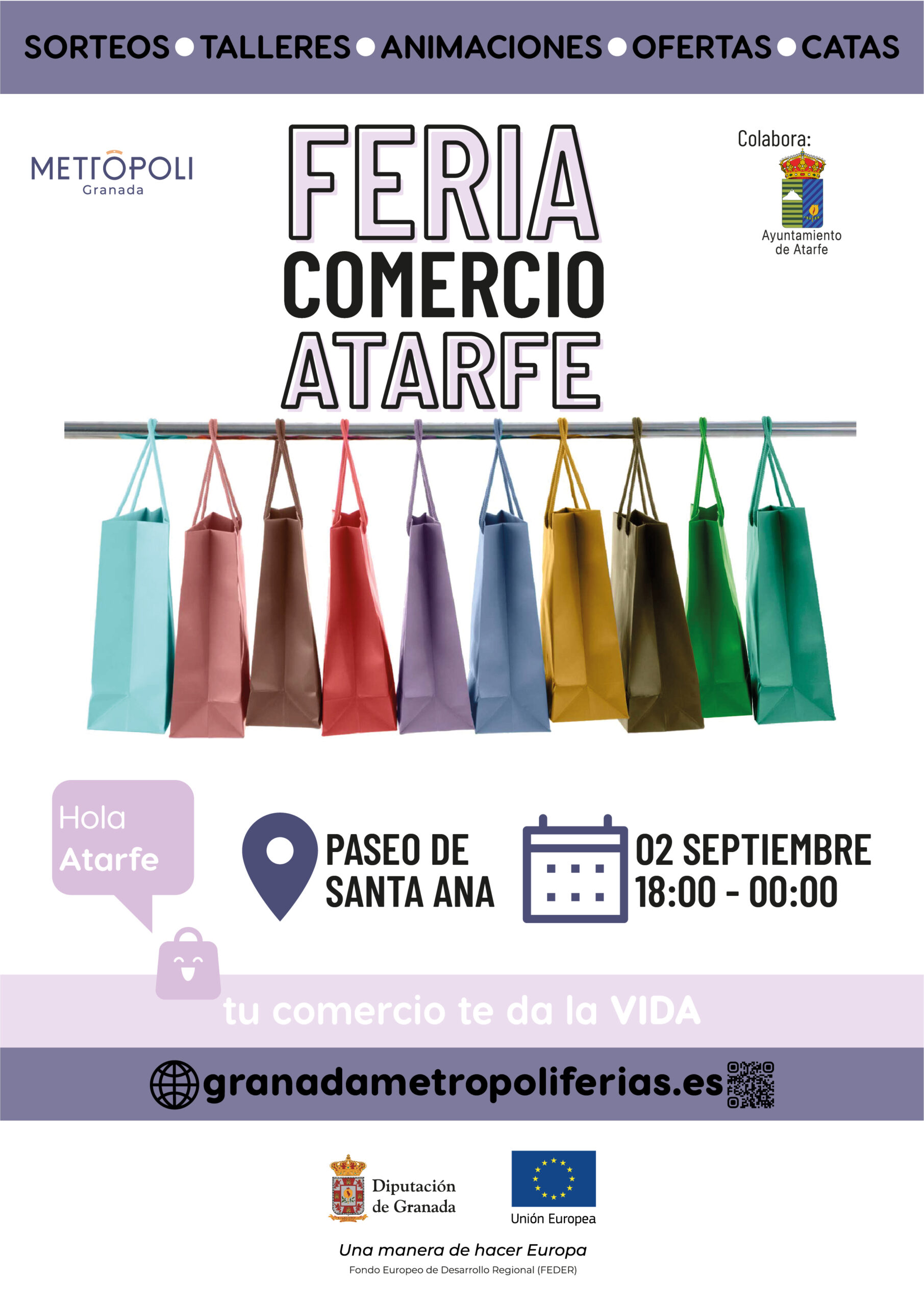F16 Cartel Feria Comercio Atarfe 02 Septiembre