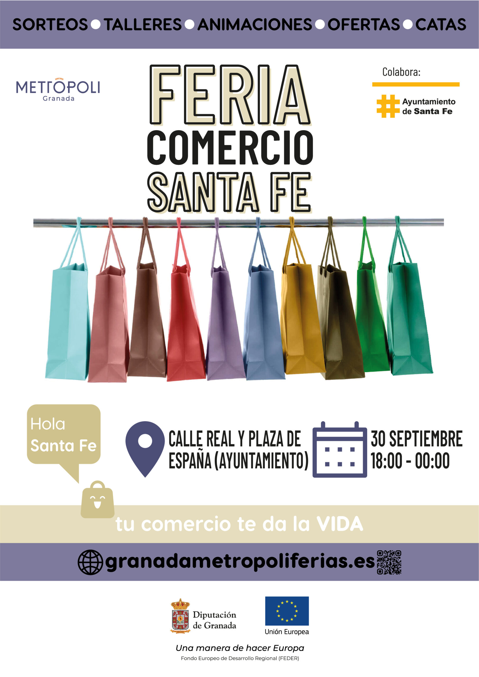 F20 Cartel Feria Comercio Santa Fe 30 Septiembre